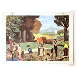 Original Vintage Plakat - Fransk Dobbeltsidet Planche 1967