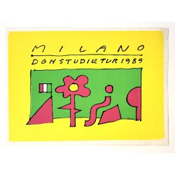 Original Vintage Plakat - Milano, DGH Studietur 1985