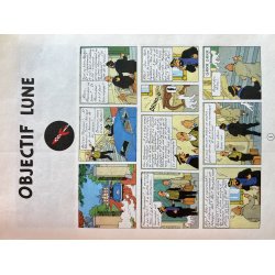 Original Herg Tegning og Signatur Med Dedikation