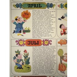 Original Vintage Plakat - Lysbro Havekalender 1970