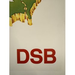 Original Vintage Plakat - DSB - Danmarks Intercity Net
