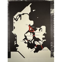 Original Vintage Plakat - Ring En Frge, DSB Bilfrger