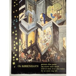 Original Vintage Plakat - Oh Kbenhavn, Erik Hagens 1979
