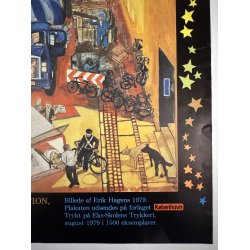 Original Vintage Plakat - Oh Kbenhavn, Erik Hagens 1979