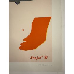Original Vintage Plakat - Tom Krjer, -Udstillingen 1976