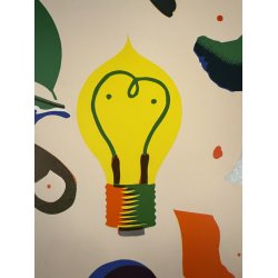 Original Vintage Plakat - Tom Krjer, -Udstillingen 1976