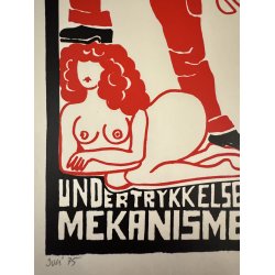 Original Vintage Plakat - Kapital, Kvindens Frigrelse