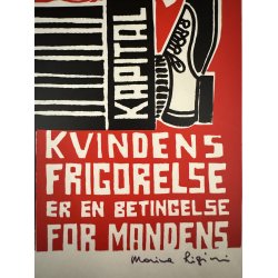 Original Vintage Plakat - Kapital, Kvindens Frigrelse