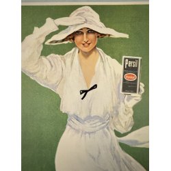 Original Vintage Plakat - Se min Kjole! Saaledes vasker Persil