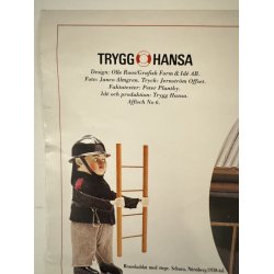 Original Plakat - Trygg Hansa, Udrykningskretjer