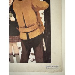 Original Vintage Plakat - Fransk Dobbeltsidet Planche 1967