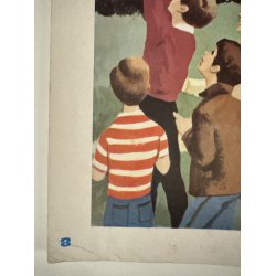 Original Vintage Plakat - Fransk Dobbeltsidet Planche 1967