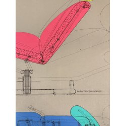 Original Vintage Plakat - Mosaik Stol, IKEA 1984