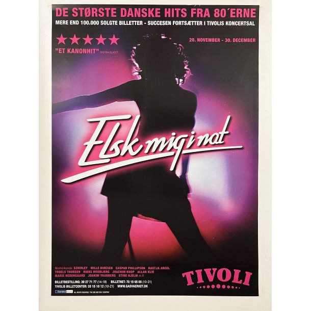 Original Plakat - Tivoli, Elsk Mig I Nat