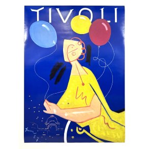 Original Vintage Plakat - Tivoli, Wilhelm Freddie 1987