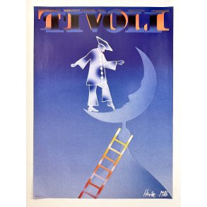 Original Vintage Plakat - Tivoli, Peter Hentze 1986