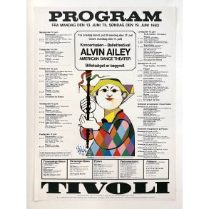 Original Plakat - Tivoli Program 1983