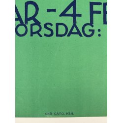 Original Vintage Plakat - Udstillingsplakat Fra Den Fri Udstillingsbygning Grnningen 