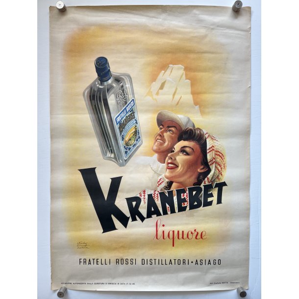 Original Plakat - Kranebet Liquore