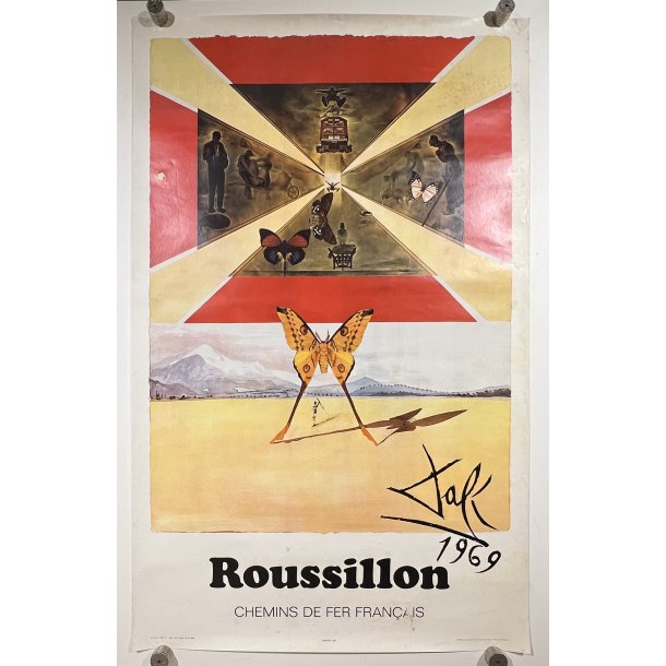 Original Plakat - Dali 1969, Roussillon