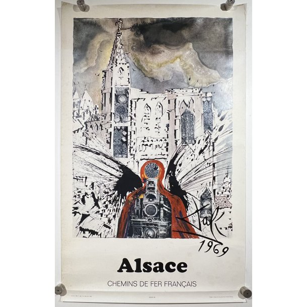 Original Plakat - Dali 1969, Alsace