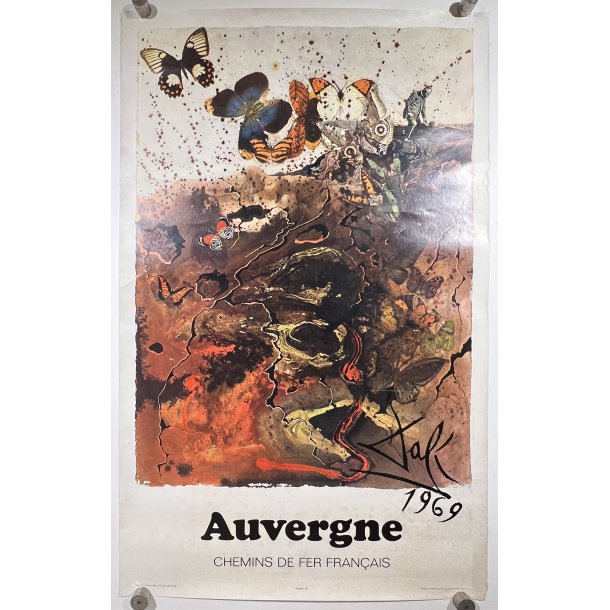 Original Plakat - Dali 1969, Auvergne