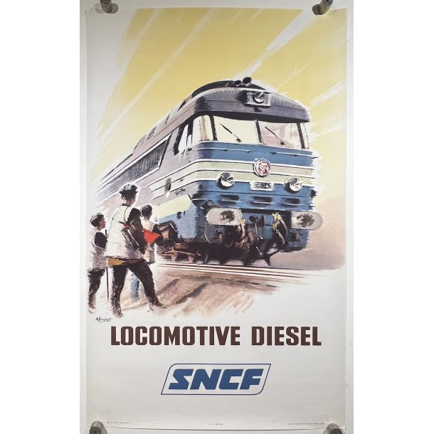 Original Plakat - Locomotive Diesel - SNCF