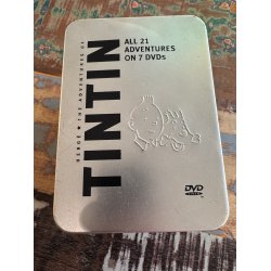 Tintin DVD Boks Med Alle 21 Eventyr P 7 DVD'er