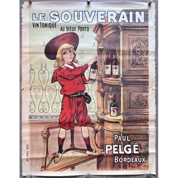 Original Plakat - Le Souverain, Vin Tonique