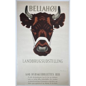 Original Sikker Hansen Plakat - Bellahj Landbrugsudstilling