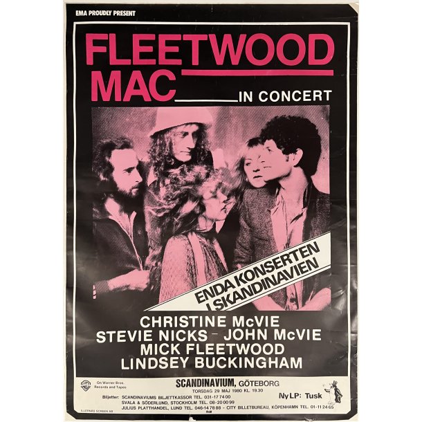 Original Plakat - Fleetwood Mac In Concert