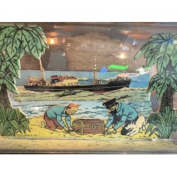 Vintage Tintin Flaskepost Sparebsse, Sparekassen SDS