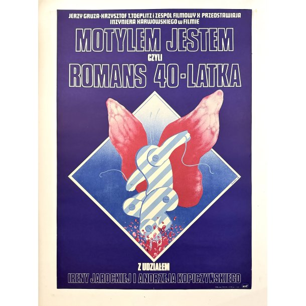 Original Polsk Filmplakat - Motylem jestem, czyli romans czterdziestolatka - I'm a Butterfly