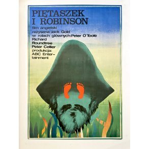 Original Polsk Filmplakat - Piętaszek I Robinson - Fredag Og Robinson Crusoe