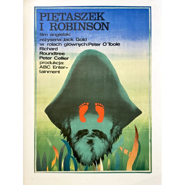 Original Polsk Filmplakat - Pi&#281;taszek I Robinson - Fredag Og Robinson Crusoe