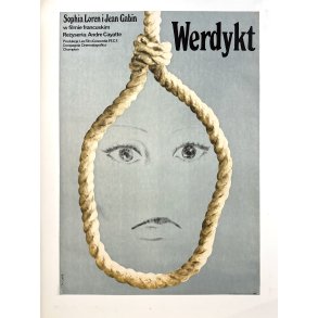 Original Polsk Filmplakat - Werdykt - Skyldig, Ikke Skyldig?