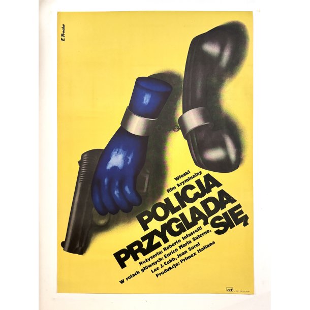 Original Polsk Filmplakat - Policja Przygl&#261;da Si&#281; - Ransom! Police Is Watching