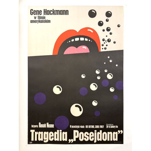 Original Polsk Filmplakat - Tragedia Posejdon - SOS Poseidon Kalder