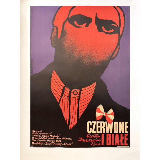 Original Polsk Filmplakat - Czerwone I Bia&#322;e