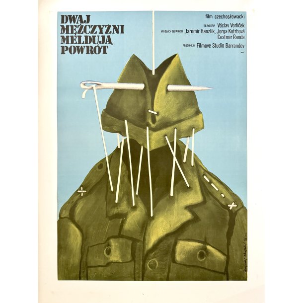 Original Polsk Filmplakat - Dwaj M&#281;&#380;czy&#378;ni Melduj&#261; Powrt