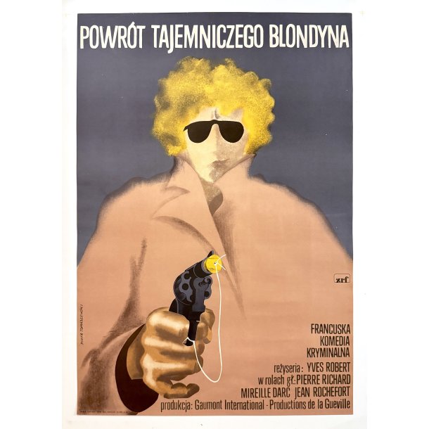 Origina Polsk Filmplakat - The Return Of The Tall Blond Man