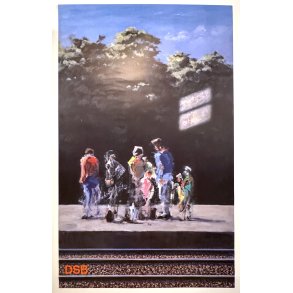 Original Vintage Plakat - DSB rsplakat 1987 #1, Poul Anker Bech