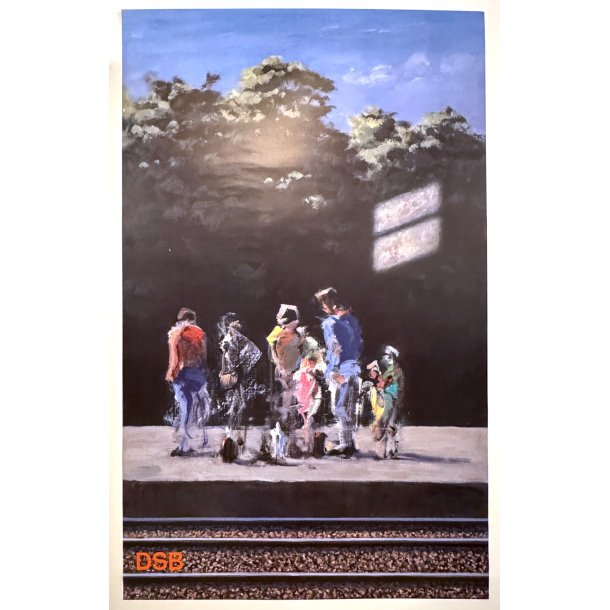 Original Vintage Plakat - DSB rsplakat 1987 #1, Poul Anker Bech