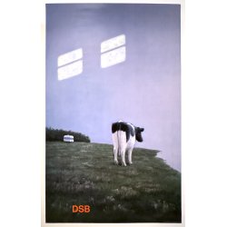 Original Vintage Plakat - DSB rsplakat 1987 #2, Poul Anker Bech