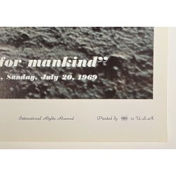 Original Plakat - Apollo 11 - Man On Moon 1969