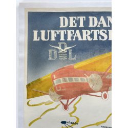 Original Plakat - Det Danske Luftfartselskab A/S