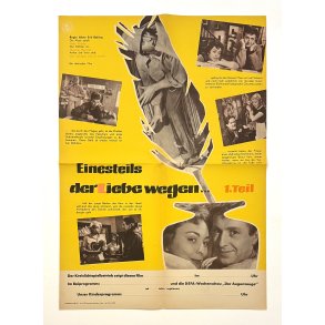 Original Tysk Filmplakat - Einesteils Der Liebe Wegen - Poeten Og Lillemor