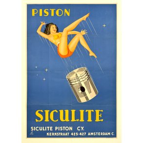 Original Vintage Plakat - Piston Siculie