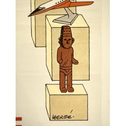 Original Vintage Plakat - Le Muse Imaginaire De Tintin 1984