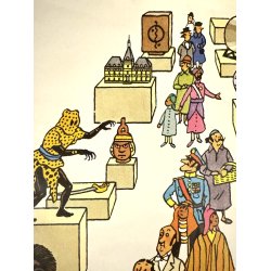 Original Vintage Plakat - Le Muse Imaginaire De Tintin 1984